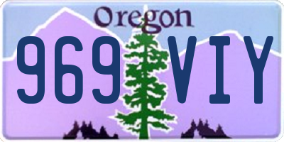 OR license plate 969VIY