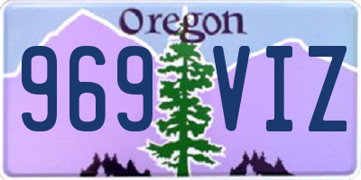 OR license plate 969VIZ