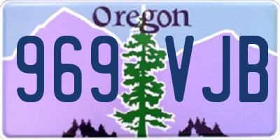 OR license plate 969VJB