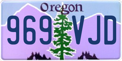 OR license plate 969VJD