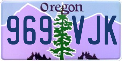 OR license plate 969VJK