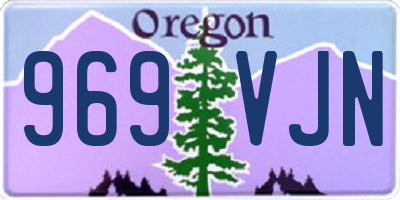 OR license plate 969VJN