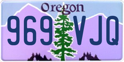 OR license plate 969VJQ