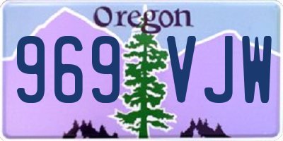 OR license plate 969VJW