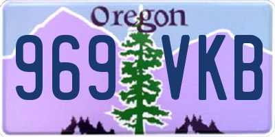 OR license plate 969VKB