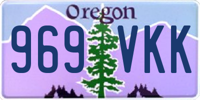 OR license plate 969VKK