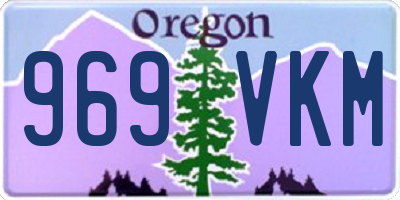 OR license plate 969VKM