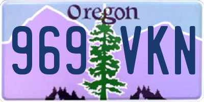 OR license plate 969VKN