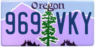 OR license plate 969VKY