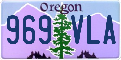 OR license plate 969VLA