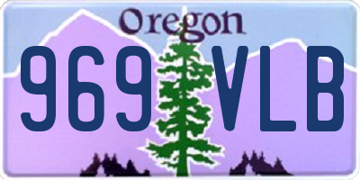 OR license plate 969VLB