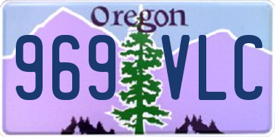 OR license plate 969VLC
