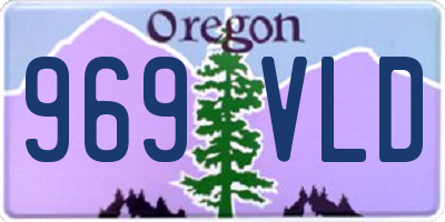 OR license plate 969VLD