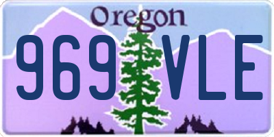 OR license plate 969VLE