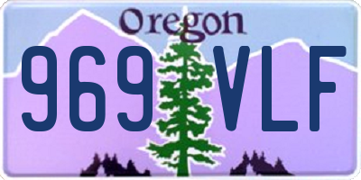 OR license plate 969VLF