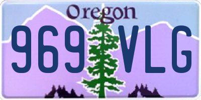 OR license plate 969VLG