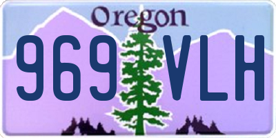 OR license plate 969VLH