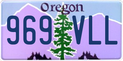 OR license plate 969VLL