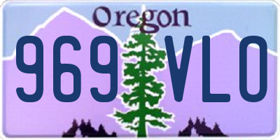 OR license plate 969VLO