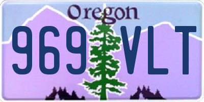 OR license plate 969VLT