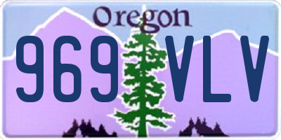 OR license plate 969VLV