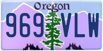 OR license plate 969VLW