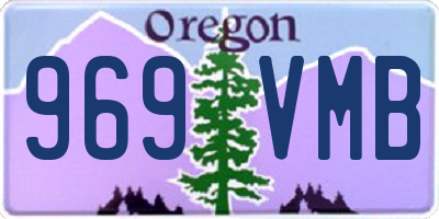 OR license plate 969VMB