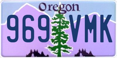 OR license plate 969VMK