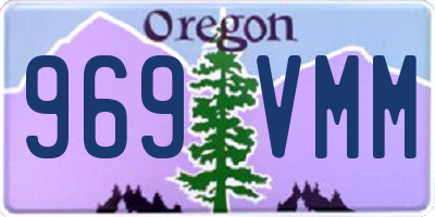 OR license plate 969VMM
