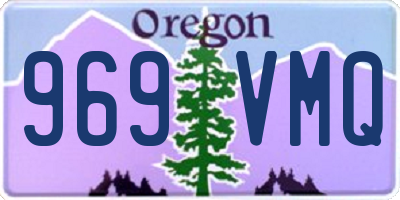 OR license plate 969VMQ