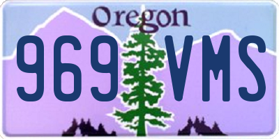 OR license plate 969VMS