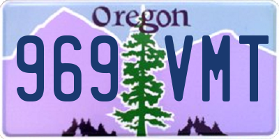 OR license plate 969VMT
