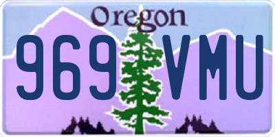 OR license plate 969VMU