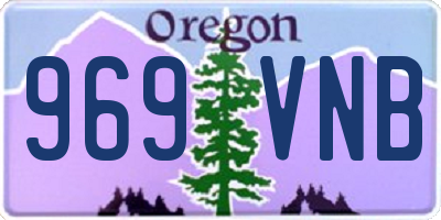 OR license plate 969VNB