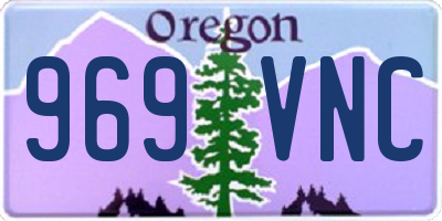 OR license plate 969VNC