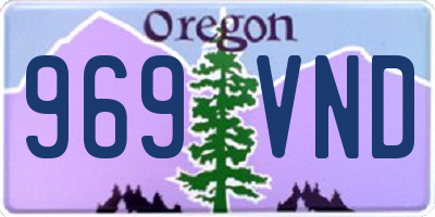OR license plate 969VND