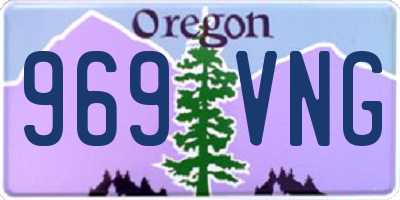 OR license plate 969VNG