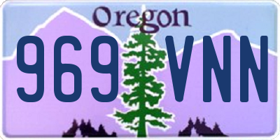 OR license plate 969VNN
