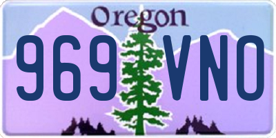 OR license plate 969VNO