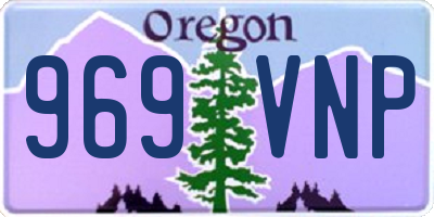 OR license plate 969VNP