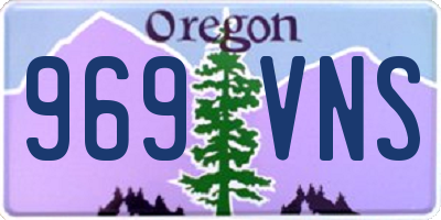 OR license plate 969VNS