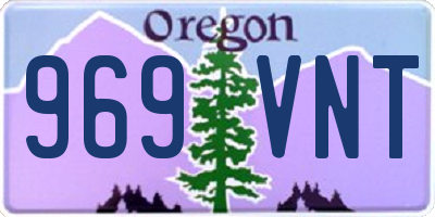 OR license plate 969VNT