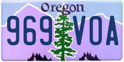 OR license plate 969VOA