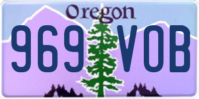 OR license plate 969VOB