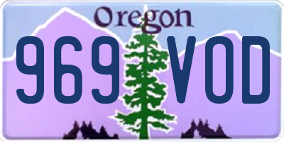 OR license plate 969VOD