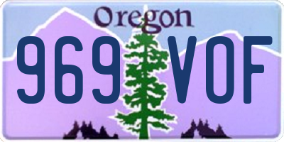 OR license plate 969VOF