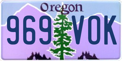 OR license plate 969VOK