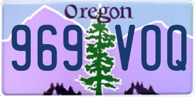 OR license plate 969VOQ