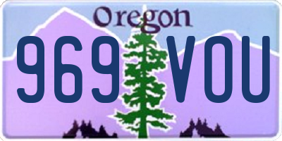 OR license plate 969VOU