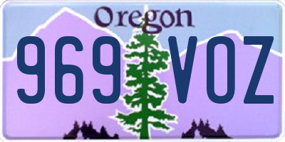 OR license plate 969VOZ